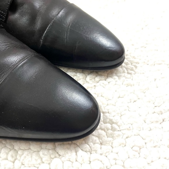 Aldo Ancede Leather Dark Brown & Black Lace Up Almond Toe Dress Shoes Size 12 - Picture 3 of 14